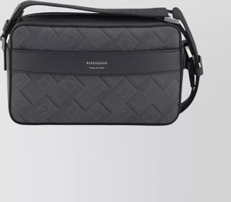 Ferragamo logo-print shoulder bag