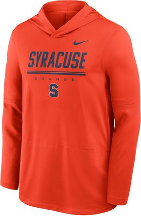 Nike Syracuse Sideline Nike Mens Dri-FIT College Long-Sleeve Hooded Top in Orange | IV7910-891