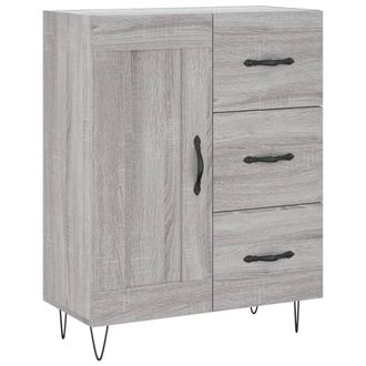 vidaXL Vidaxl - Aparador De Madera De Ingenier&iacute;a Gris Sonoma 69,5x34x90 Cm