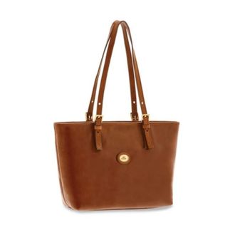 The Bridge Leather Shopper Bag with Zip - female - The Bridge - Shopping Bags - Brown - ONE SIZE - Bags