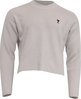 Ami Ami de Caur Sweater White Cotton
