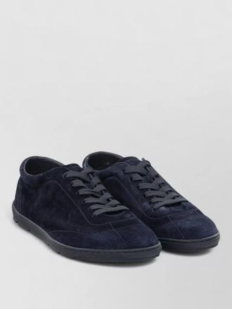 Brunello Cucinelli low top suede lace up sneakers