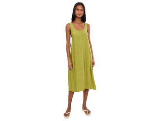N by Natori Terra Foil Crinkle Scoop Neck Gown Womens Jumpsuit & Rompers One Piece Olive : M (Womens 10-12), Nylon/Rayon