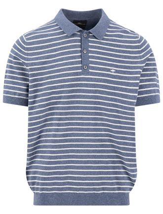 Fynch-Hatton Fynch Hatton poloshirt blauw gestreept