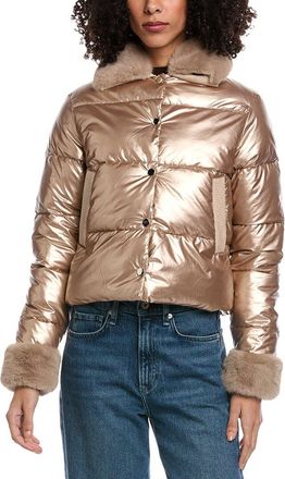 La Fiorentina Metallic Puffer Jacket