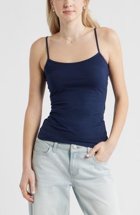 BP. Core Stretch Cotton Camisole in Navy Iris at Nordstrom, Size Xx-Small