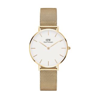 Daniel Wellington Gouden Petite Ever Dameshorloge - Dames - Horloges - Wit - ONE Size - Accessoires