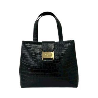 Ferragamo Pre-owned Handbags, female, Black, Size: ONE SIZE Pre-owned Handbag, Tote bag
