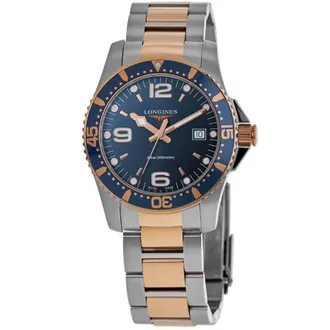Longines HydroConquest Quartz 41mm Blue Dial Two-Tone Steel Mens Watch L3.740.3.98.7