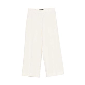 Max Mara Wide Trousers, female, Beige, Size: 2XS Zircone Wide Trousers