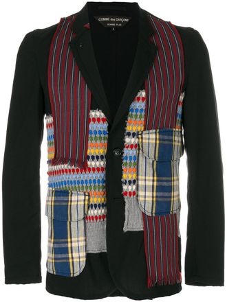 Comme Des Garçons Blazer patchwork - BLACK/MULTICOLOR