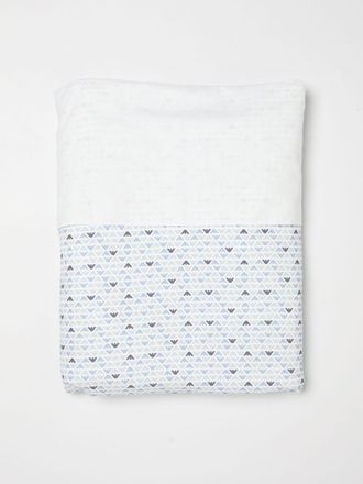 Emporio Armani Copertina in cotone con monogram stampato