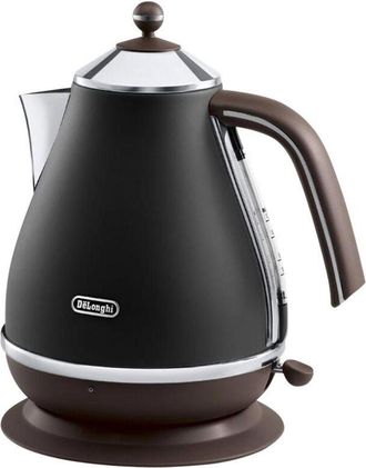 DeLonghi Icona Vintage Kbov2001bk Hervidor Est&aacute;ndar 2000 W 1,7 L Acero Inoxidable Base Giratoria De 360&deg; Negro