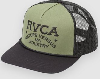 Rvca Ridge Curved Trucker Cap gr&uuml;n
