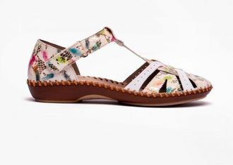 Rieker M1650-91 Womens Shoes Multi - Multicolour - Size 7.5 Wide Fit (UK Shoe)