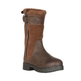 Moretta Savona Leather Country Boots in Brown | Size: 4