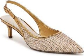 Franco Sarto Kate 3 Slingback Pointed Toe Pump in Beige at Nordstrom Rack, Size 8.5