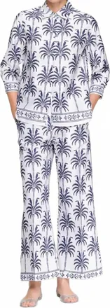 Vilagallo Toucans & Palm Trees Shirt In White