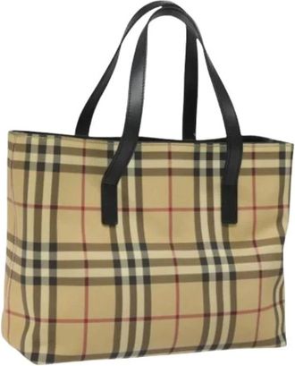 Burberry Pre-owned Tote Bags, female, Beige, Size: ONE SIZE Pre-owned Vintage Tote Bag