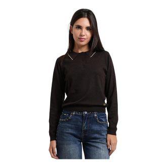 Yes-Zee Truien - Dames - Polos - Bruin - S - Wol - Tops