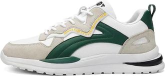 Generic Mens Sneaker Mens High Top Chunky Sneakers Lightweight Running Shoes Athletic Casual Walking Shoes for Men(White green,44)