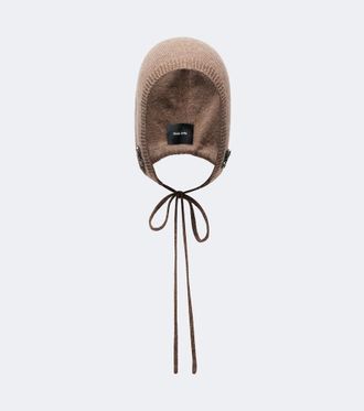 Simone Rocha Turbo embellished cashmere hood