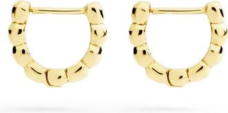 Dodo ORECCHINI HOOP GRANELLI ORO GIALLO