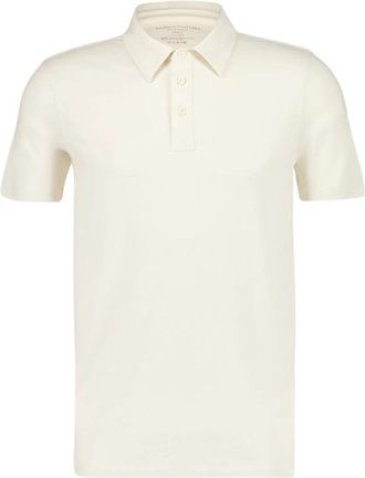 Majestic Filatures Ecru Short-Sleeve Polo Shirt - Heren - Polos - Beige - 2XL - Katoen - Tops