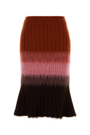 Fendi Multicolor Mohair Blend Skirt