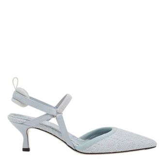 Fendi Womens Colibri Lite Slingbacks Heels, Brand Size 40 ( US Size 9.5 )