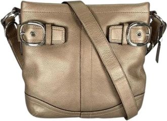 Coach Pre-owned Leren Schoudertas - Dames - Vintage Schoudertas - Geel - ONE Size - Leer - Vintage