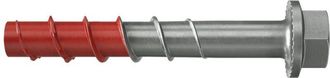 Fischer Viti per Calcestruzzo UltraCut fbs ii 8x60 10/- us r con Testa Esagonale Flangiata e Rondella Integrata, in Acciaio Inossidabile r per Fissaggio su