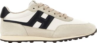 Hogan Off-White Suede Athletic Sneakers