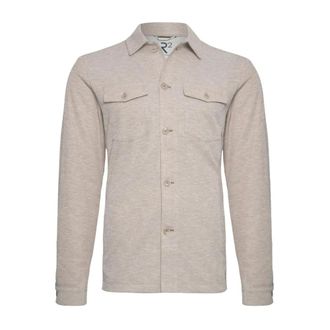 R2 Amsterdam Overshirt - Heren - Overhemden - Beige - Maat: L