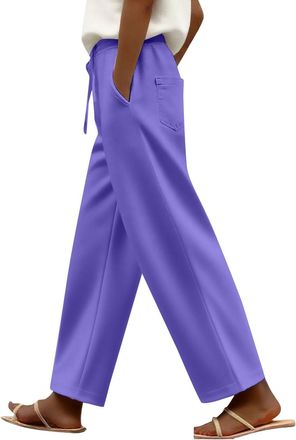 Generic Ladies Tracksuit Bottoms Plus Size Drawstring Elastic Waist Straight Leg Joggers Womens With Pockets Casual High Waist Baggy Sweatpants Slim Fit Cropp