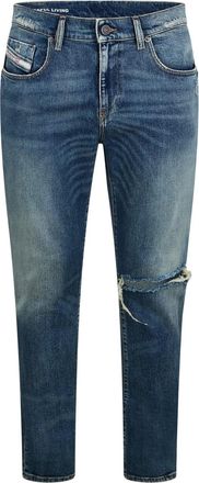 Diesel Heren Strukt Slim Jeans (Blauw Denim)