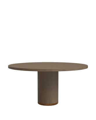 Hannun Mesa de exterior de microcemento en color tierra 150 cm