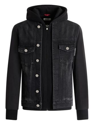 Bally hooded trucker jacket - Black