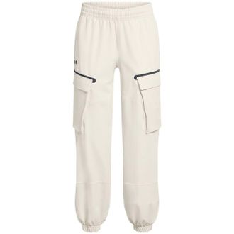 Under Armour Womens Unstoppable Solid Patterned Combat Joggers in White - Size 12 UK