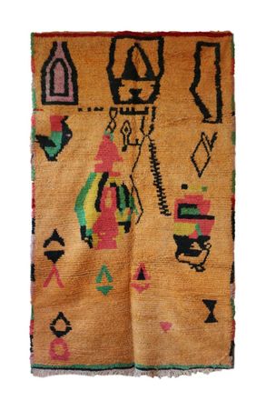 AFK Living Alfombra bereber marroqu&iacute; de pura lana 168 x 280 cm