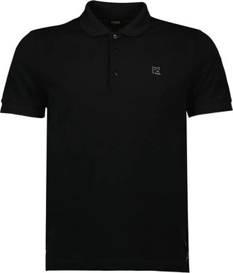 Fendi cotton polo shirt - Black