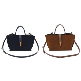 Generic PU Leather Shoulder Bag Large Underarm Bag Retro Crossbody Bag for Women (Black)