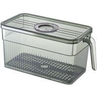 OEM Caja De Almacenamiento Para Refrigerador (24 Compartimentos) - Material: Pl&aacute;stico - Caja De Almacenamiento Con Asa - Contenedor De Alimentos - Crezuo