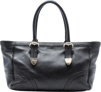 Gucci Pre-owned Tote Bags, female, Black, Size: ONE SIZE Pre-owned Leather Tote Bag