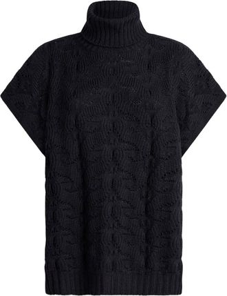 Etro Paisley Turtleneck Trui - Dames - Coltruien - Blauw - S - Wol - Truien & Vesten