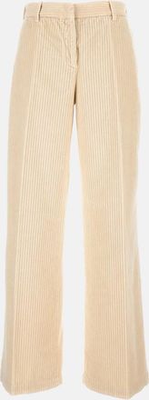 True Royal Beige Wide-leg Trouser