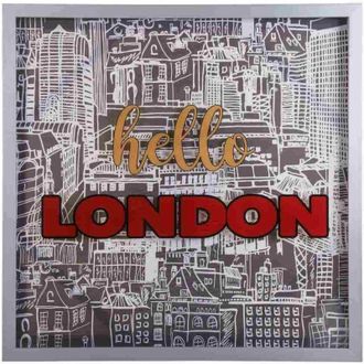 Wanderlust Deco Wanderlust Deco - Cuadro De Canvas Doble Impreso Con Marco 80x80x4