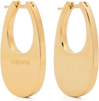 Coperni Medium Swipe earrings - women - Metal - One Size - Gold