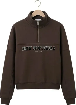 Aim'n Dames, Sweatshirts & Hoodies, Bruin, Maat: XS