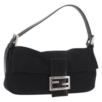 Fendi Pre-owned Shoulder Bags, female, Black, Size: ONE SIZE Pre-owned Vintage Shoulder Bag